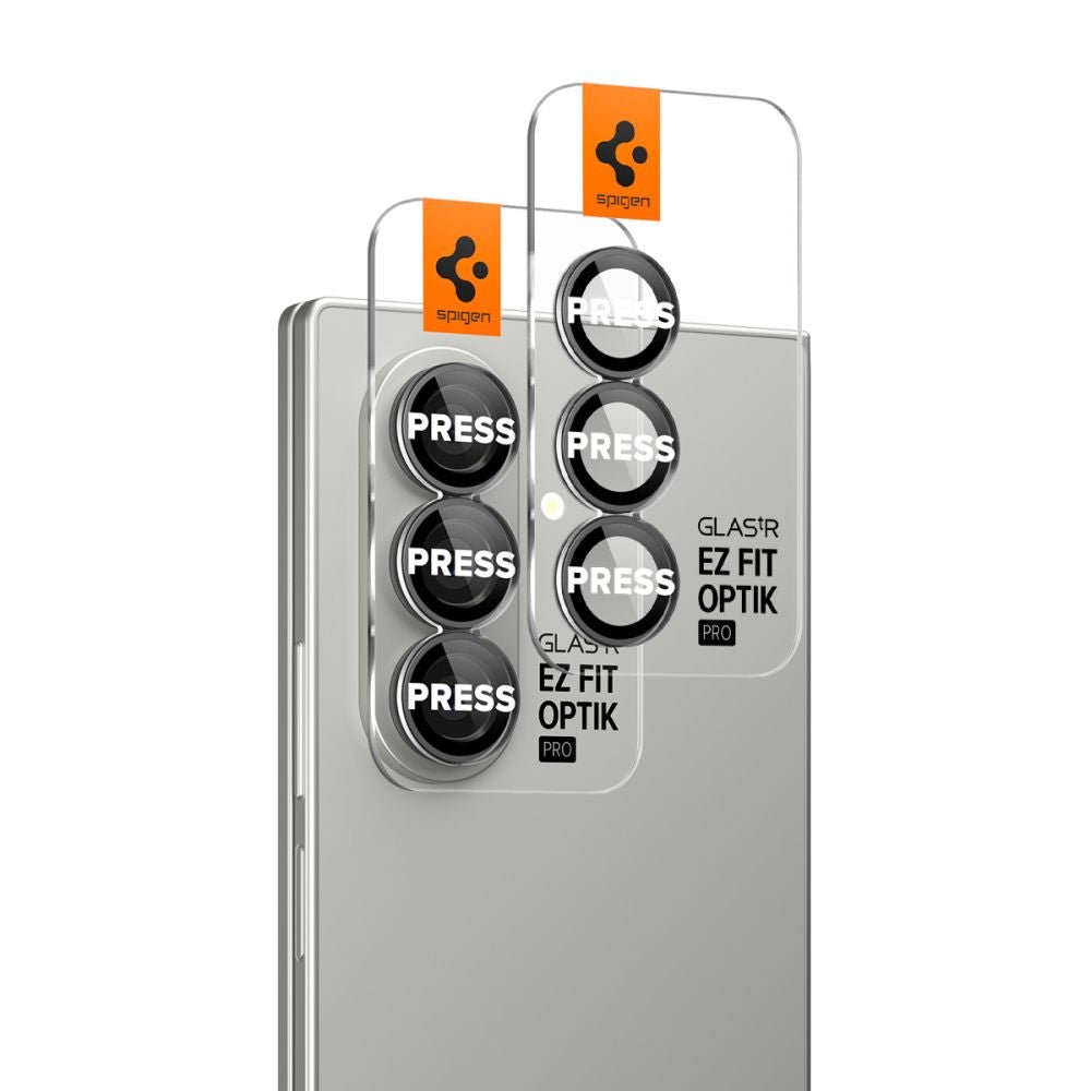 Spigen Samsung Galaxy Z Fold7 / Z Fold8 Ultra - Αντιχαρακτικό Γυαλί για την Κάμερα - Optik Pro HD Glas.TR EZ Fit - 2 Τεμάχια - Black