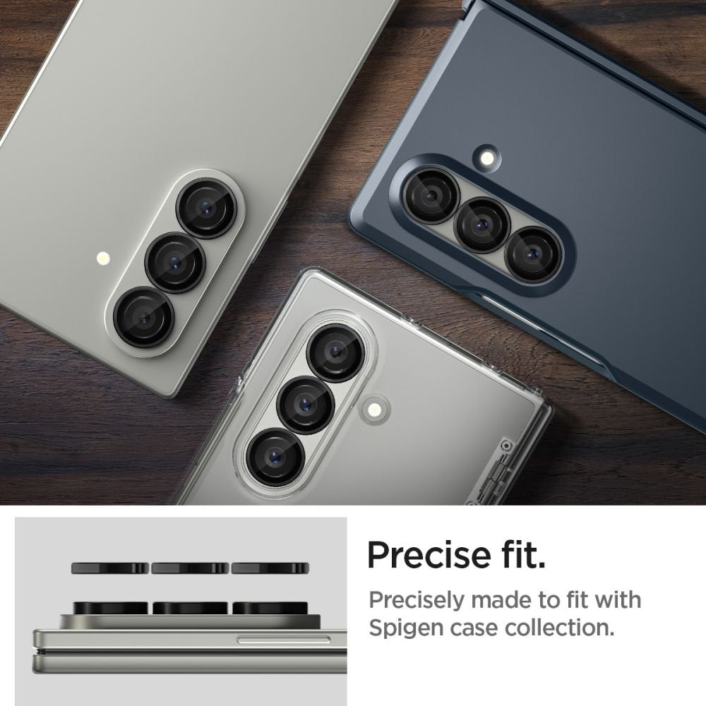 Spigen Samsung Galaxy Z Fold7 / Z Fold8 Ultra - Αντιχαρακτικό Γυαλί για την Κάμερα - Optik Pro HD Glas.TR EZ Fit - 2 Τεμάχια - Black