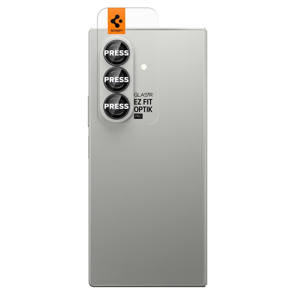 Spigen Samsung Galaxy Z Fold7 / Z Fold8 Ultra - Αντιχαρακτικό Γυαλί για την Κάμερα - Optik Pro HD Glas.TR EZ Fit - 2 Τεμάχια - Black