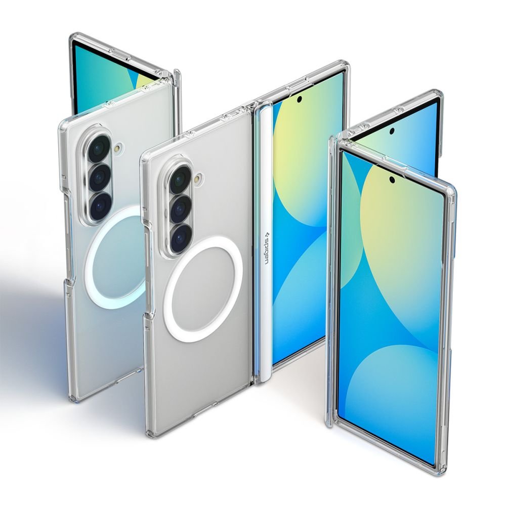 Spigen Samsung Galaxy Z Fold8 Ultra - Σκληρή Θήκη με Πλαίσιο Σιλικόνης και MagSafe - Ultra Hybrid Pro Mag - Clear / White
