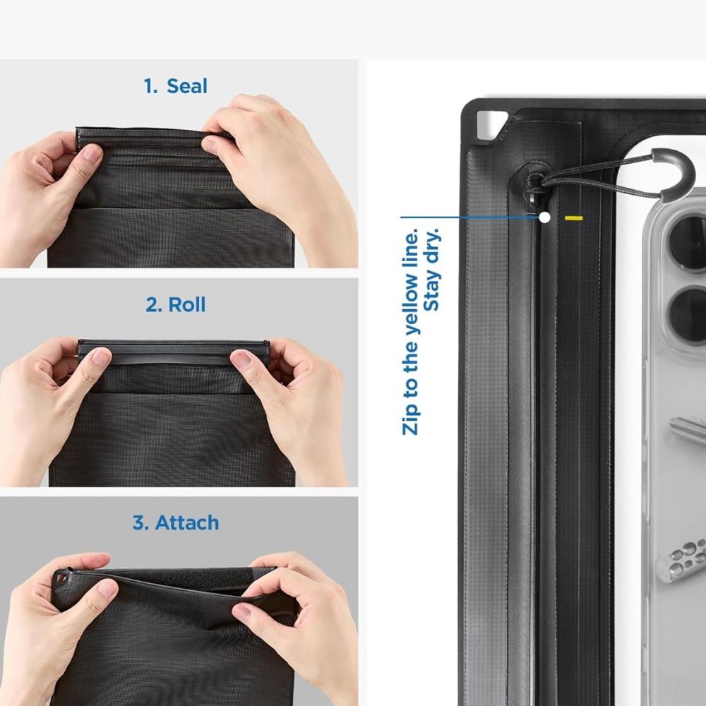 Spigen Universal Αδιάβροχη Θήκη με Χιαστί Τσαντάκι - A640 - Black