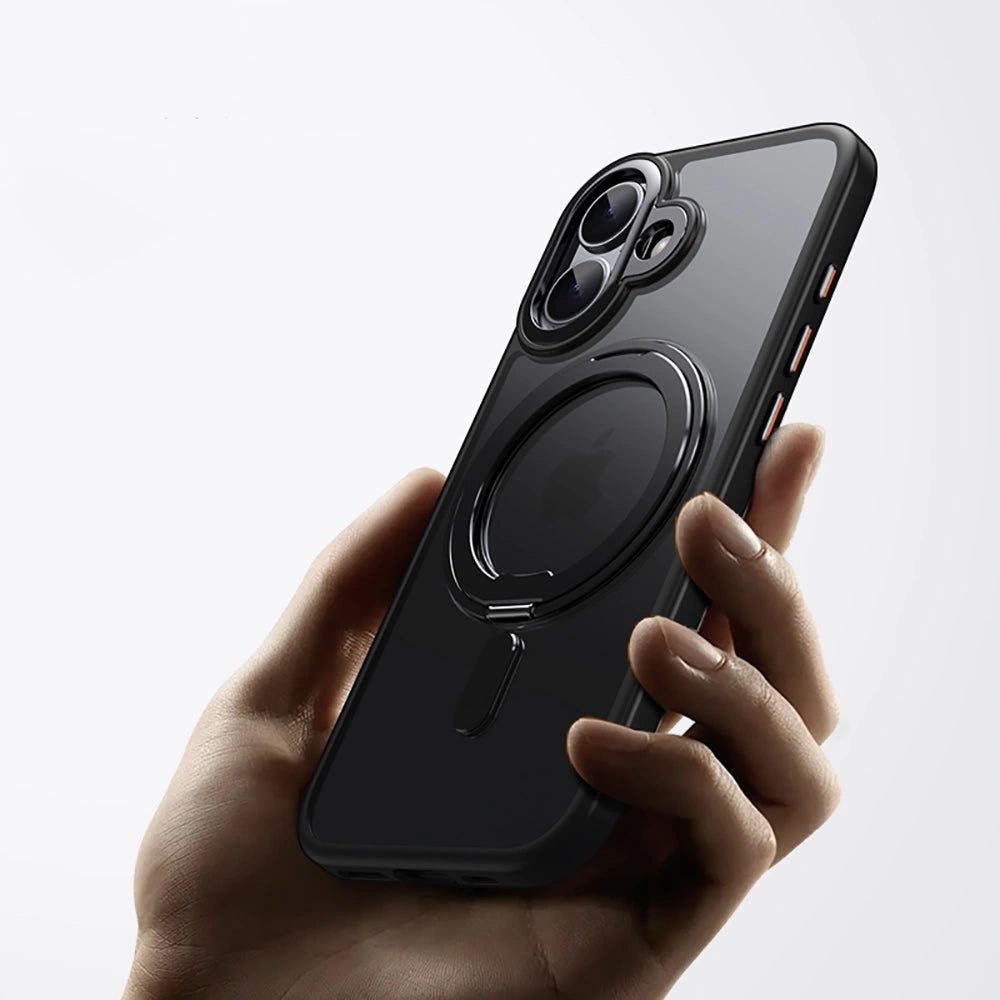 Tech - Protect iPhone 17 MagRing - Σκληρή MagSafe Θήκη με Περιστρεφόμενο Δαχτυλίδι Συγκράτησης / Stand - Black