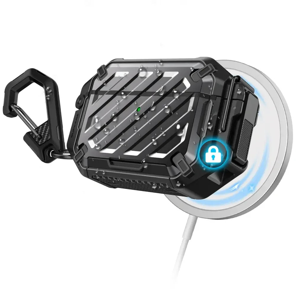 Supcase AirPods Pro 3 - Θήκη από Σκληρό Πλαστικό και Σιλικόνη - Unicorn Beetle Pro MagSafe IP68 - Black