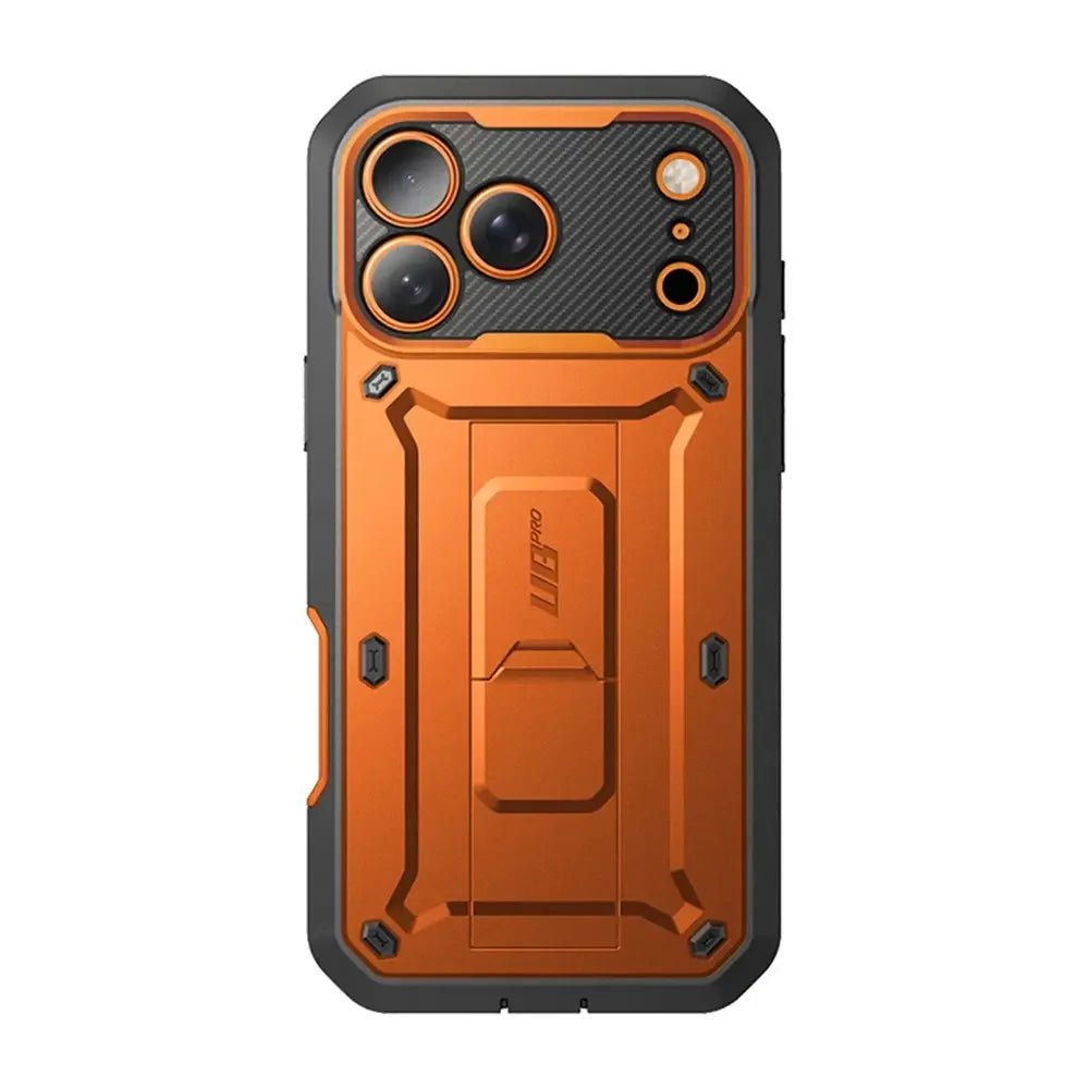 Supcase iPhone 17 Pro Max - Unicorn Beetle Pro - Σκληρή Θήκη με Προστασία Οθόνης και Stand - Coral