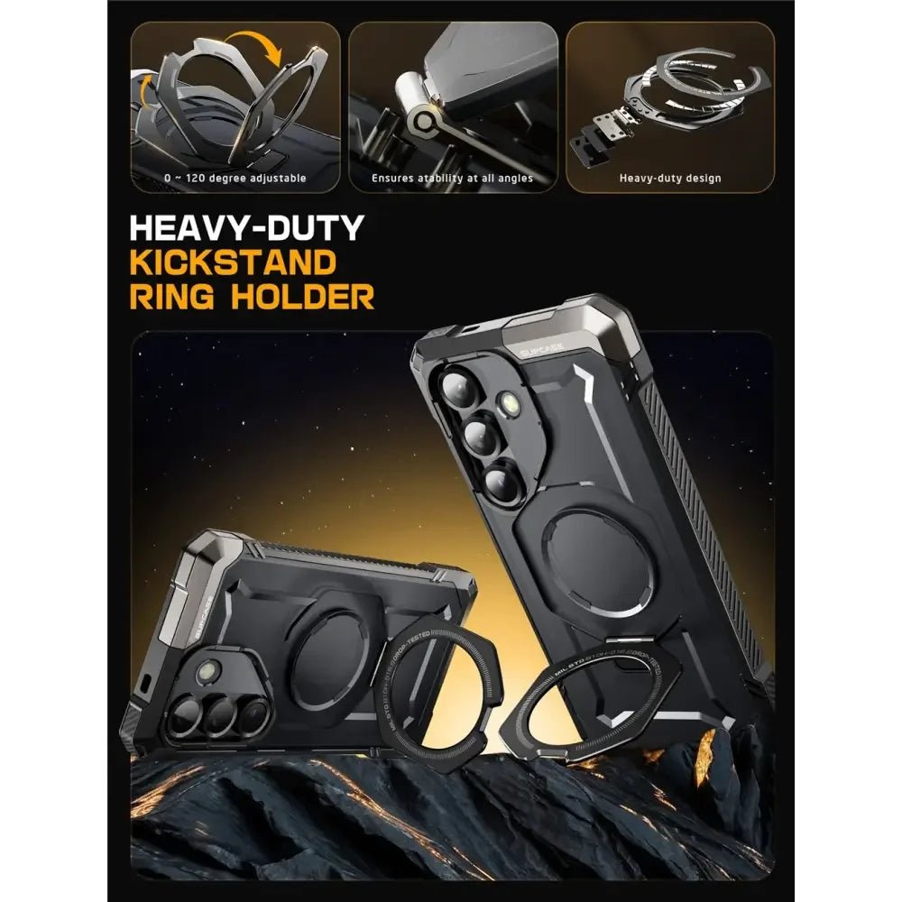 Supcase Samsung Galaxy S25 FE - UB Grip Mag - Σκληρή Θήκη με MagSafe και Stand - Black