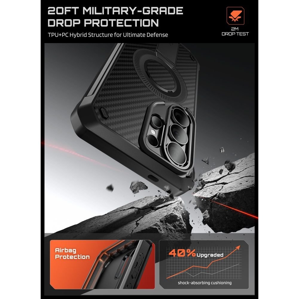 Supcase Samsung Galaxy S26 Ultra - Σκληρή Θήκη MagSafe με Προστασία Οθόνης και Stand - Unicorn Beetle Pro Mag 2 Set - Aramid
