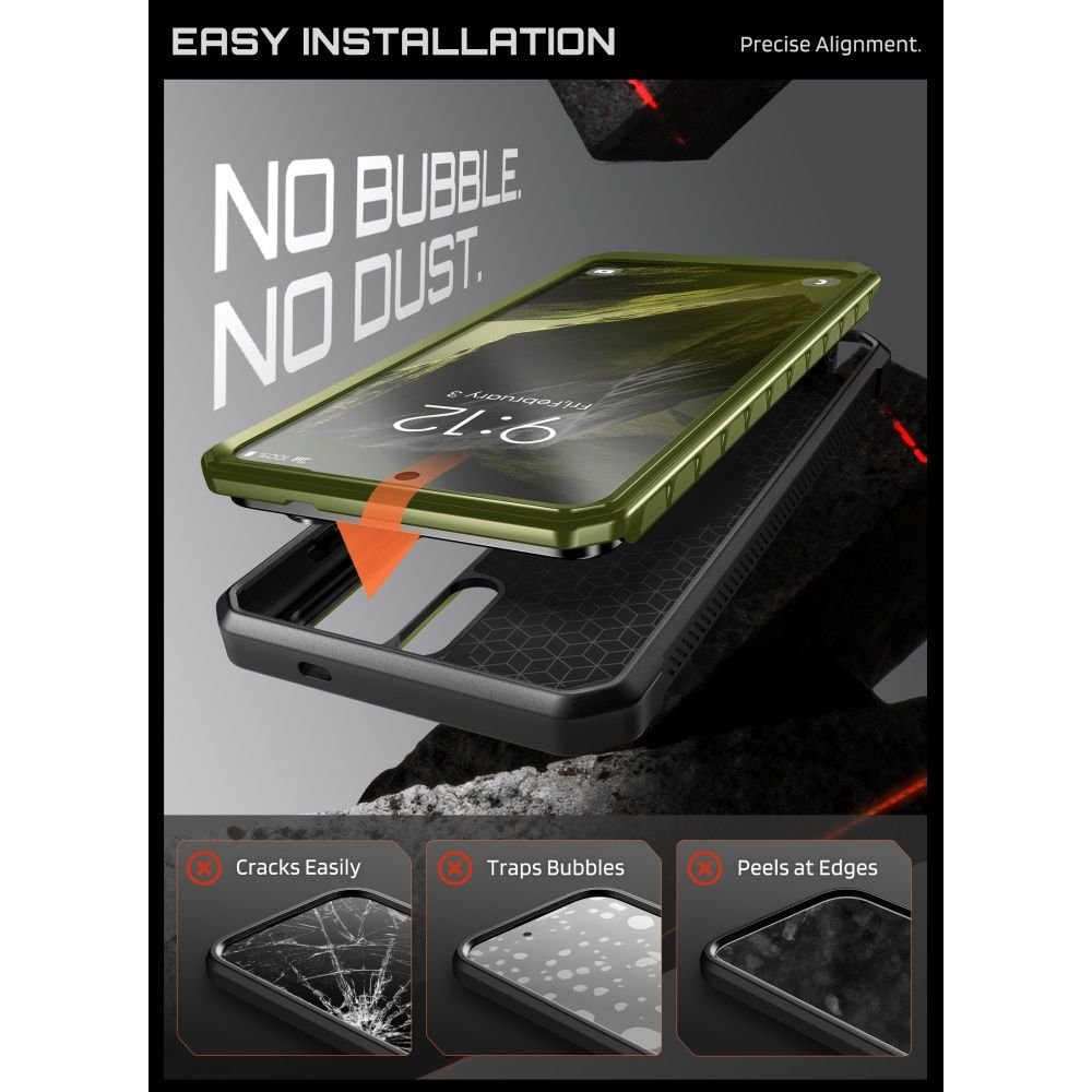 Supcase Samsung Galaxy S26 Ultra - Σκληρή Θήκη MagSafe με Προστασία Οθόνης και Stand - Unicorn Beetle Pro Mag 2 Set - Guldan Green