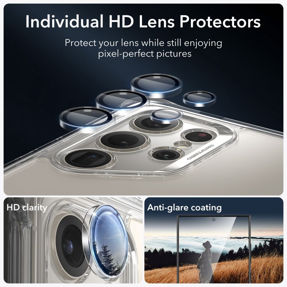 ESR Samsung Galaxy S24 Ultra Armor Kickstand Σκληρή Θήκη με Προστασία Οθόνης / Κάμερας και Stand - Clear