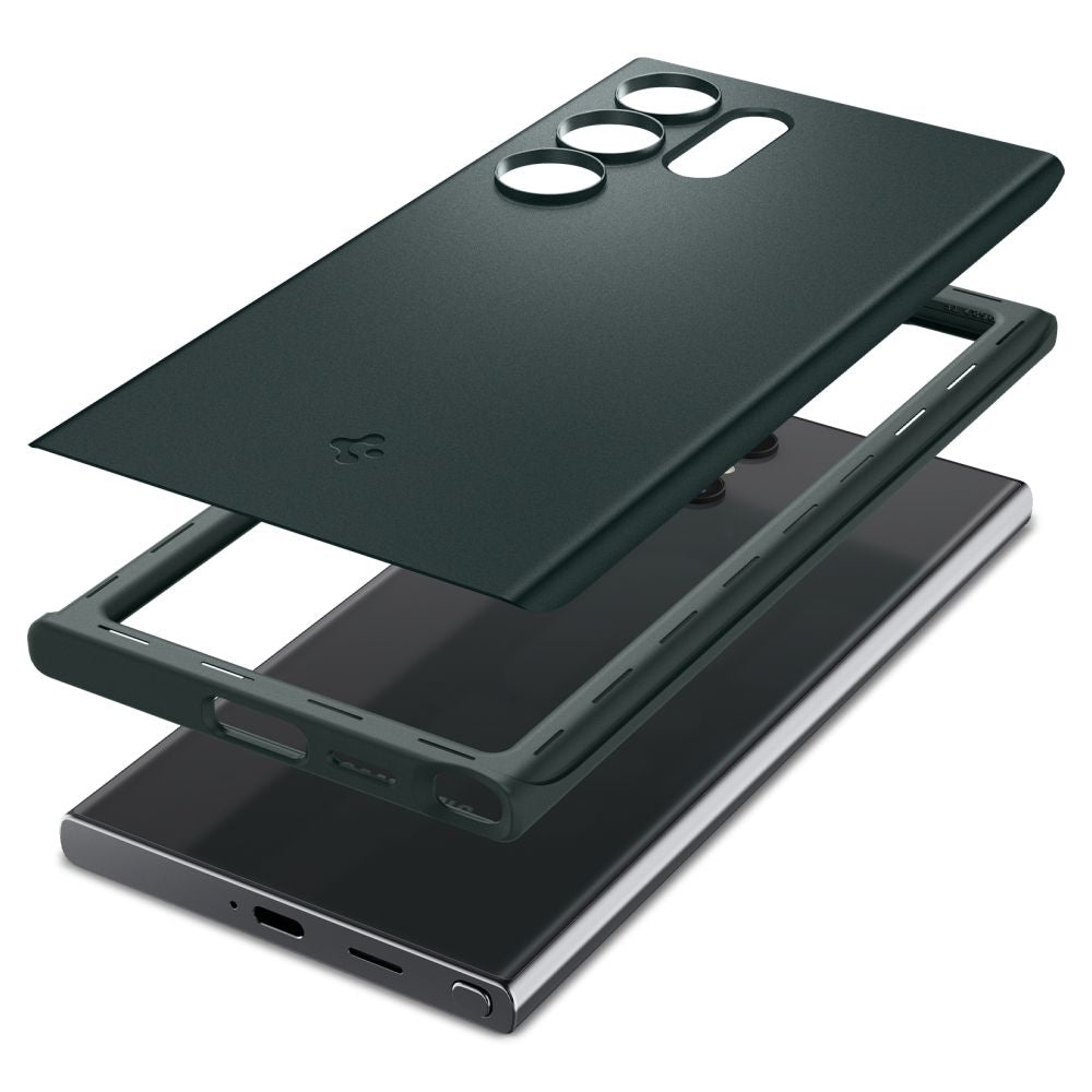 Spigen Samsung Galaxy S24 Ultra Thin Fit Σκληρή Θήκη - Abyss Green
