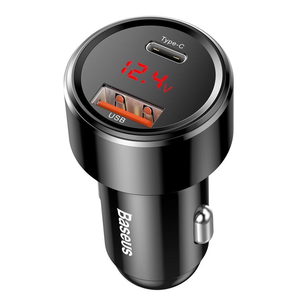 Baseus Magic Series PPS 45W 6A Φορτιστής Αυτοκινήτου Γρήγορης Φόρτισης με 1 Θύρα USB και 1 Θύρα Type - C - Black - CCMLC20C - 01