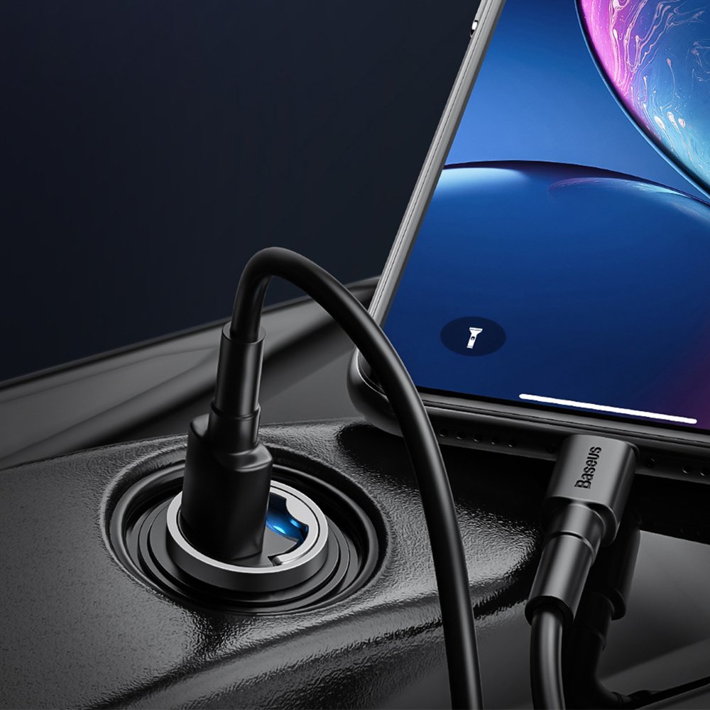 Baseus Tiny Star Mini Car Charger - Φορτιστής Αυτοκινήτου 30W με 1 Θύρα Type - C - Grey - VCHX - B0G