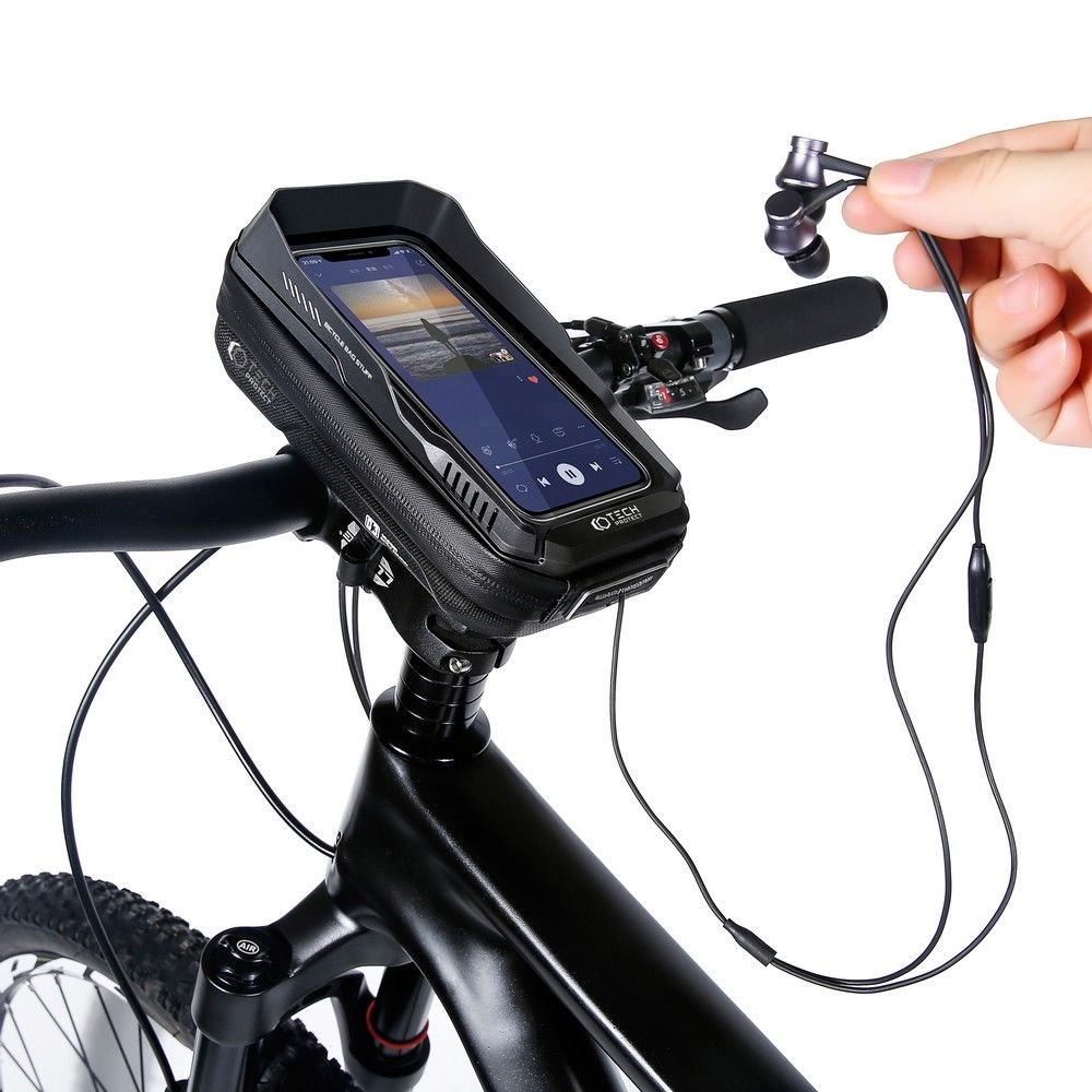 Tech - Protect XT3 Bike Mount Universal Τσάντα Αποθήκευσης για Τιμόνι Ποδηλάτου - 0,6L - Black