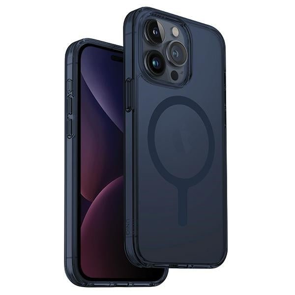 Uniq iPhone 15 Pro LifePro Xtreme Magclick Σκληρή Θήκη με Πλαίσιο Σιλικόνης και MagSafe - Blue / Smoke Blue
