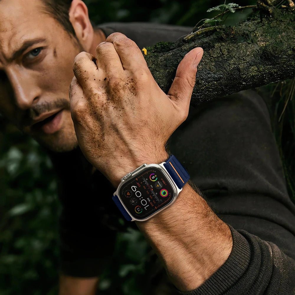 Tech - Protect Λουράκι Apple Watch 8/9/10/11 - SE (1/2/3) - Ultra (1/2/3) – 44/45/46/49mm Nylon Slip - Navy