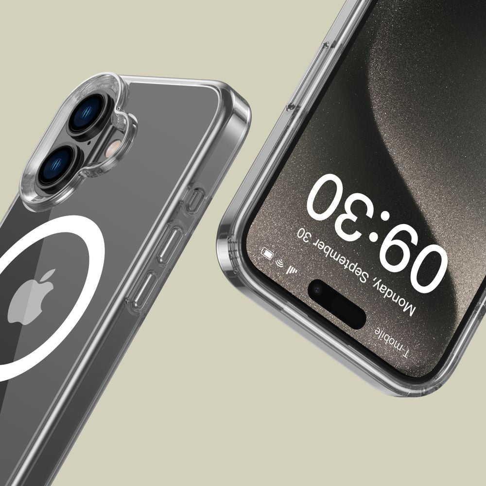Tech - Protect iPhone 16 Flexair Hybrid MagSafe Σκληρή Θήκη με Πλαίσιο Σιλικόνης και MagSafe - Διάφανη