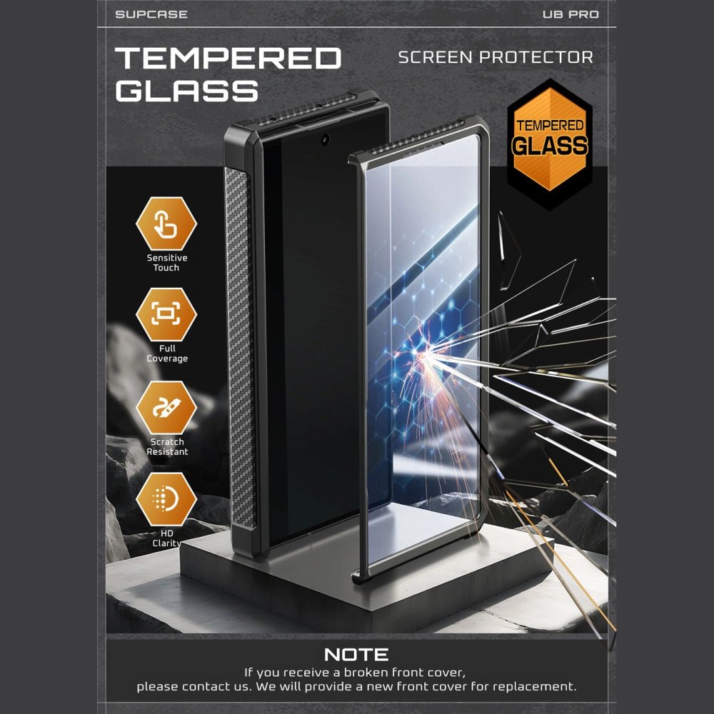 Supcase Samsung Galaxy Z Fold7 - Unicorn Beetle Pro - Σκληρή Θήκη με Προστασία Οθόνης και Stand - Black