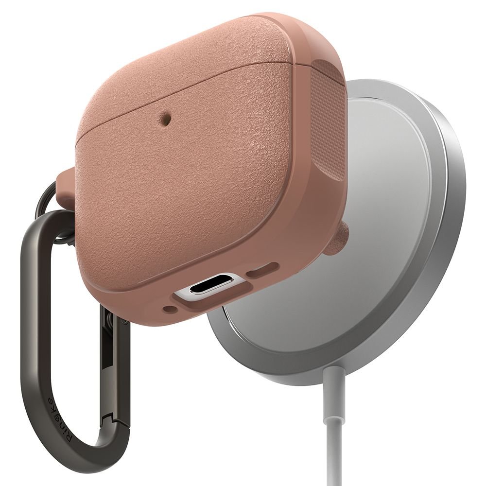 Ringke AirPods 4 Θήκη Σιλικόνης με MagSafe - Onyx Magnetic - Constant Coral