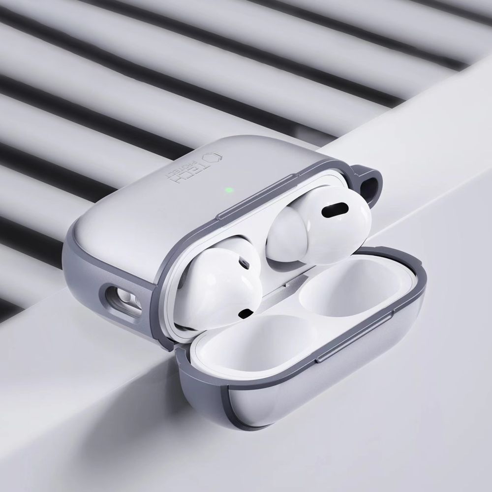 Tech - Protect AirPods Pro 1 / 2 - Θήκη από Σκληρό Πλαστικό και Σιλικόνη - MagMat - Matte Grey