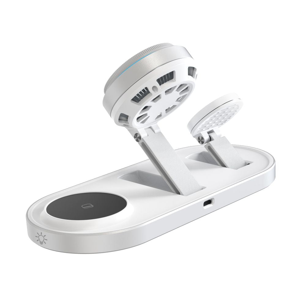 Tech - Protect 3in1 Ασύρματος Μαγνητικός Φορτιστής MagSafe 25W QI2.2 - A51 Arcticboost - White
