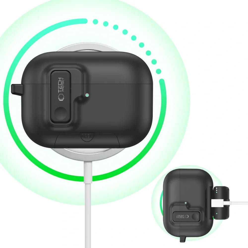 Tech - Protect AirPods Pro 3 - Θήκη από Σκληρό Πλαστικό - Slim Hook - Black