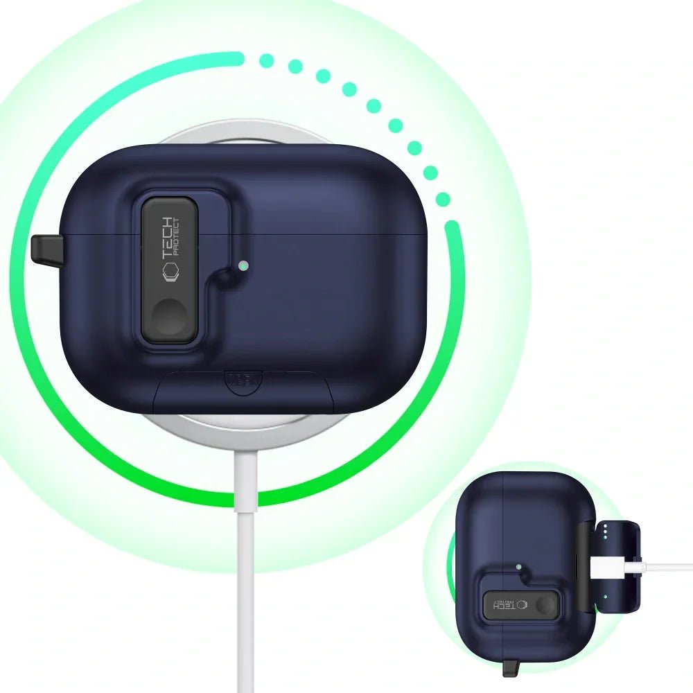 Tech - Protect AirPods Pro 3 - Θήκη από Σκληρό Πλαστικό - Slim Hook - Navy Blue