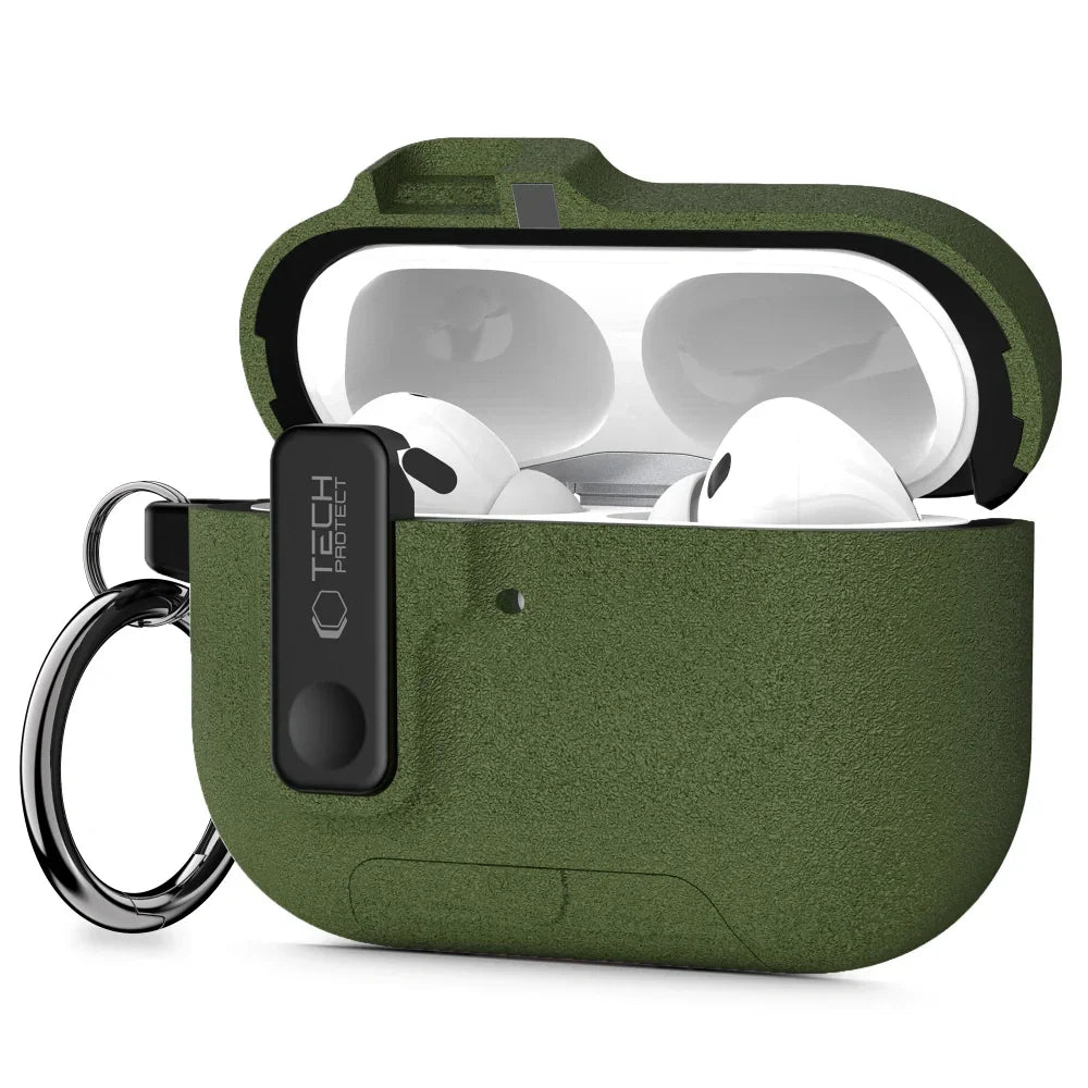 Tech - Protect AirPods Pro 3 - Θήκη από Σκληρό Πλαστικό - Slim Hook - Olive Green