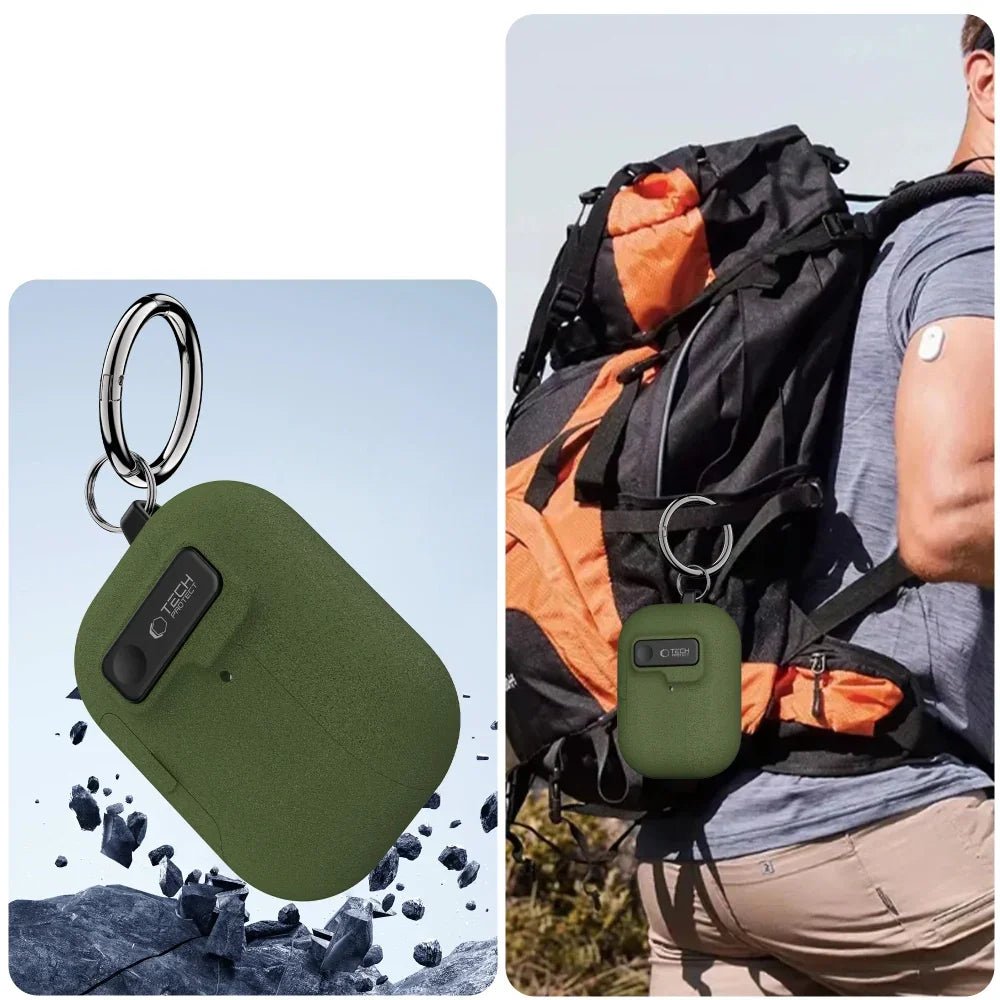 Tech - Protect AirPods Pro 3 - Θήκη από Σκληρό Πλαστικό - Slim Hook - Olive Green