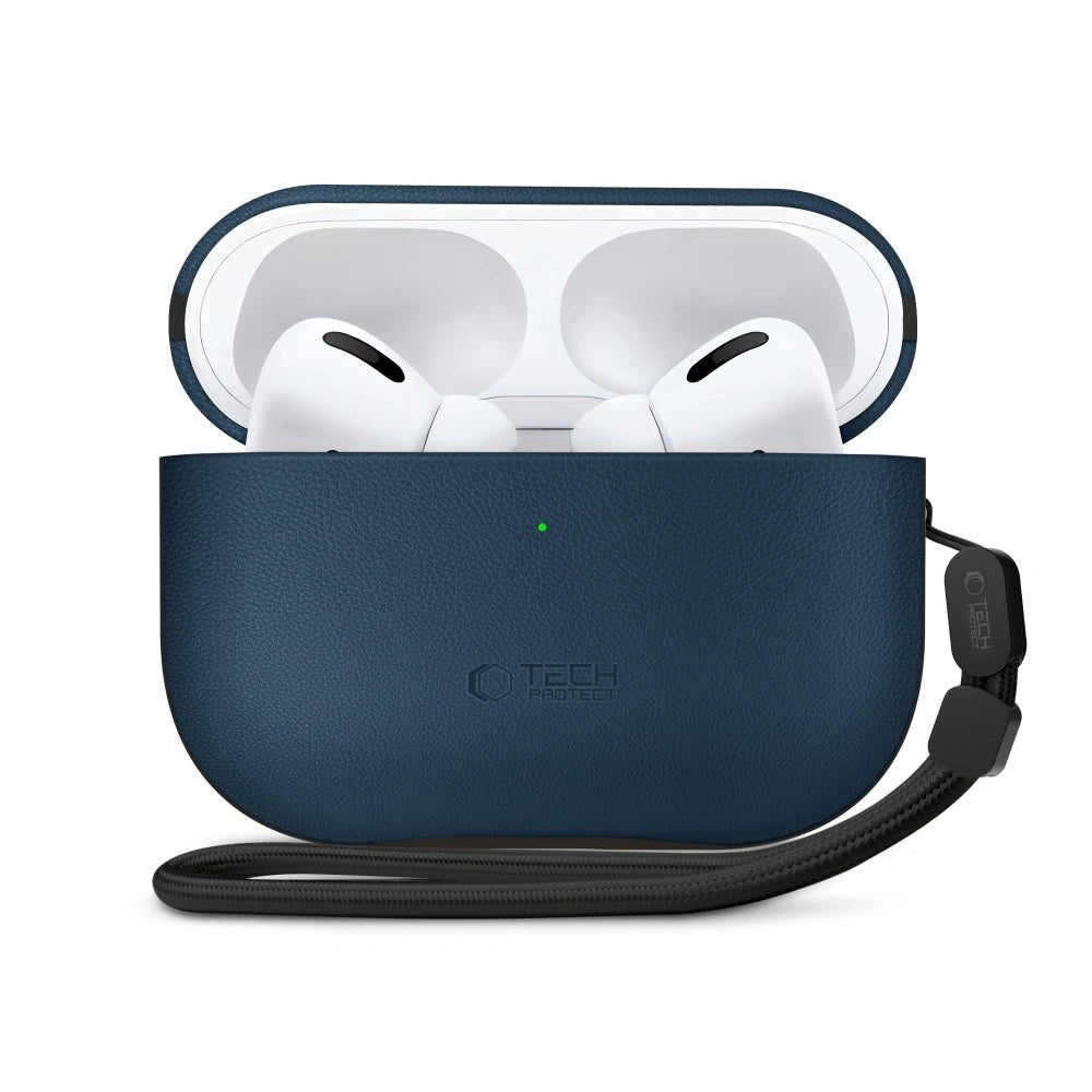 Tech - Protect AirPods Pro 3 - Δερμάτινη Θήκη - NaturalFit - Navy Blue