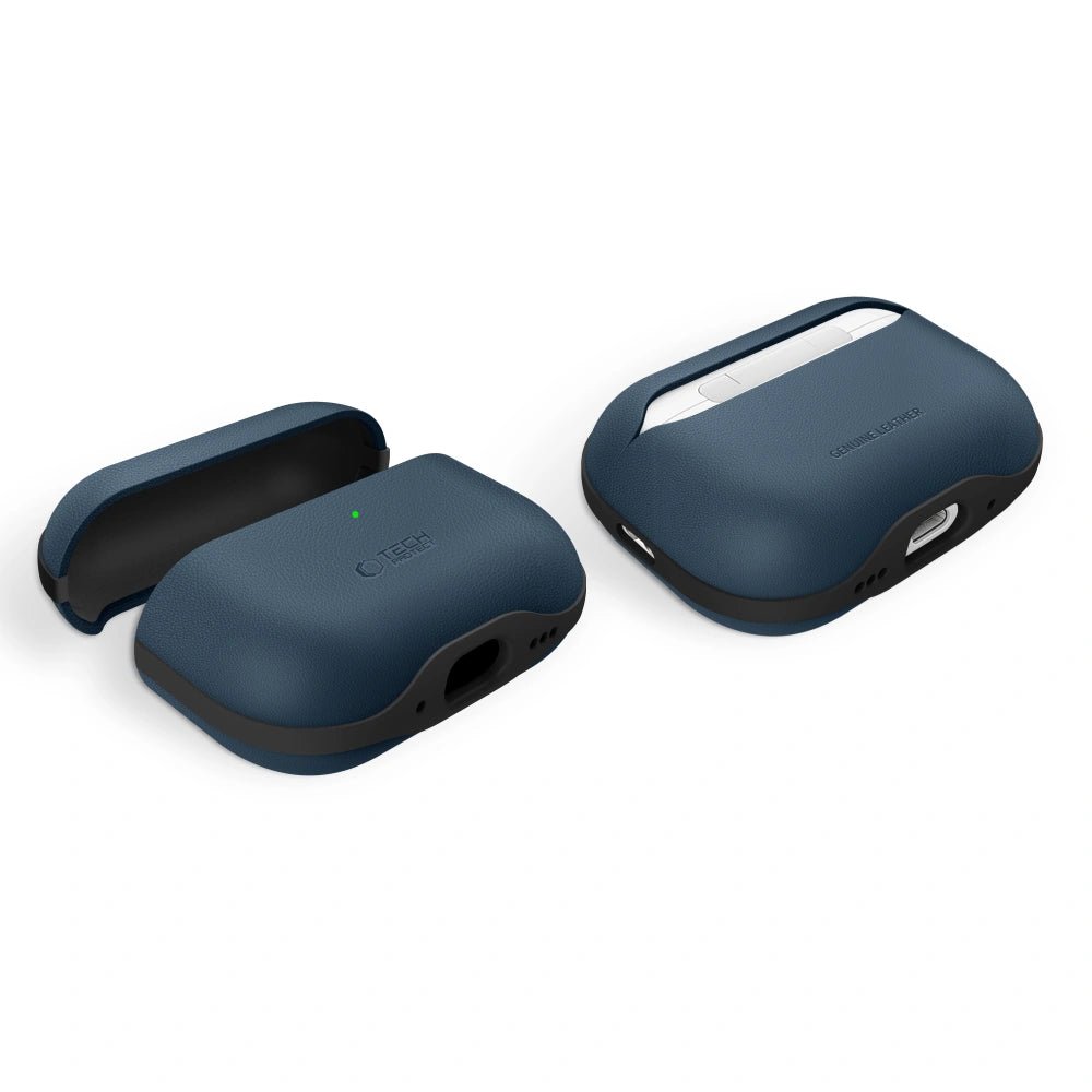 Tech - Protect AirPods Pro 3 - Δερμάτινη Θήκη - NaturalFit - Navy Blue