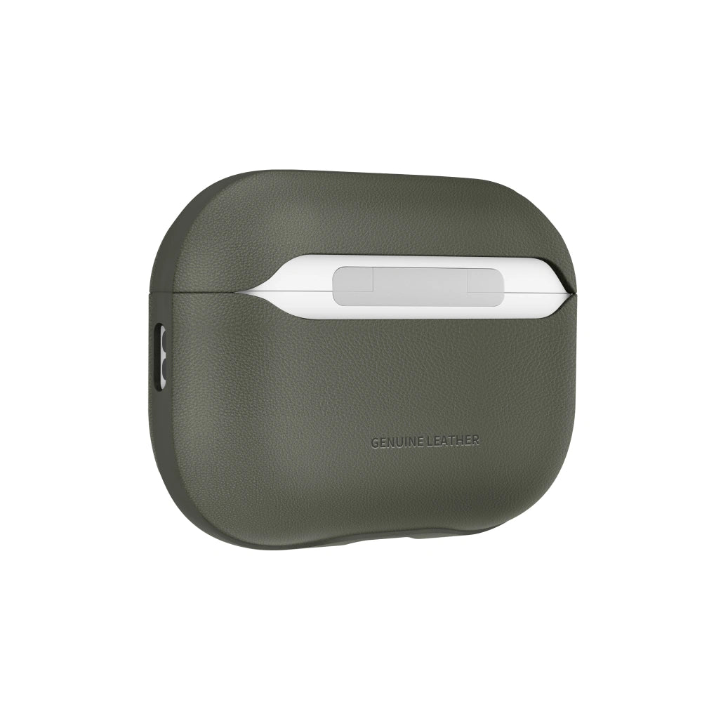 Tech - Protect AirPods Pro 3 - Δερμάτινη Θήκη - NaturalFit - Olive Green