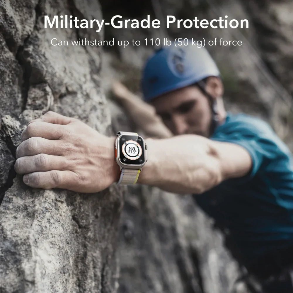 Tech - Protect Προστασία Οθόνης Apple Watch Ultra (1/2/3) - 49mm - Armorite - 9H Αντιχαρακτικό Γυαλί Οθόνης με Πλαίσιο Αλουμινίου - 2 Τεμάχια - Titanium