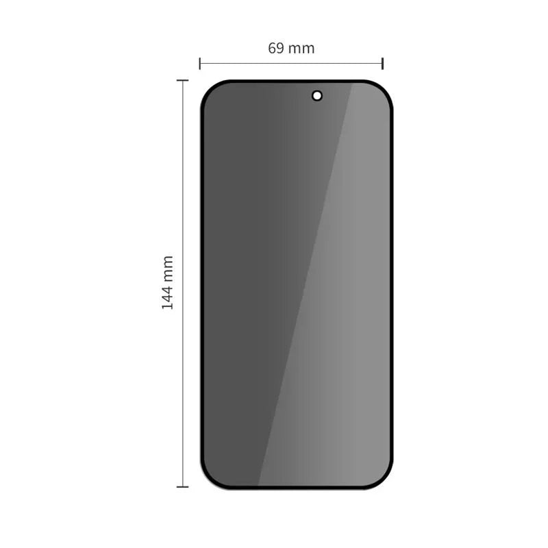 Tech - Protect iPhone 14 Pro - Quick Set Spy+ - Σετ με 2 Full Screen Αντιχαρακτικά Γυαλιά Οθόνης με Οδηγό Τοποθέτησης - Privacy