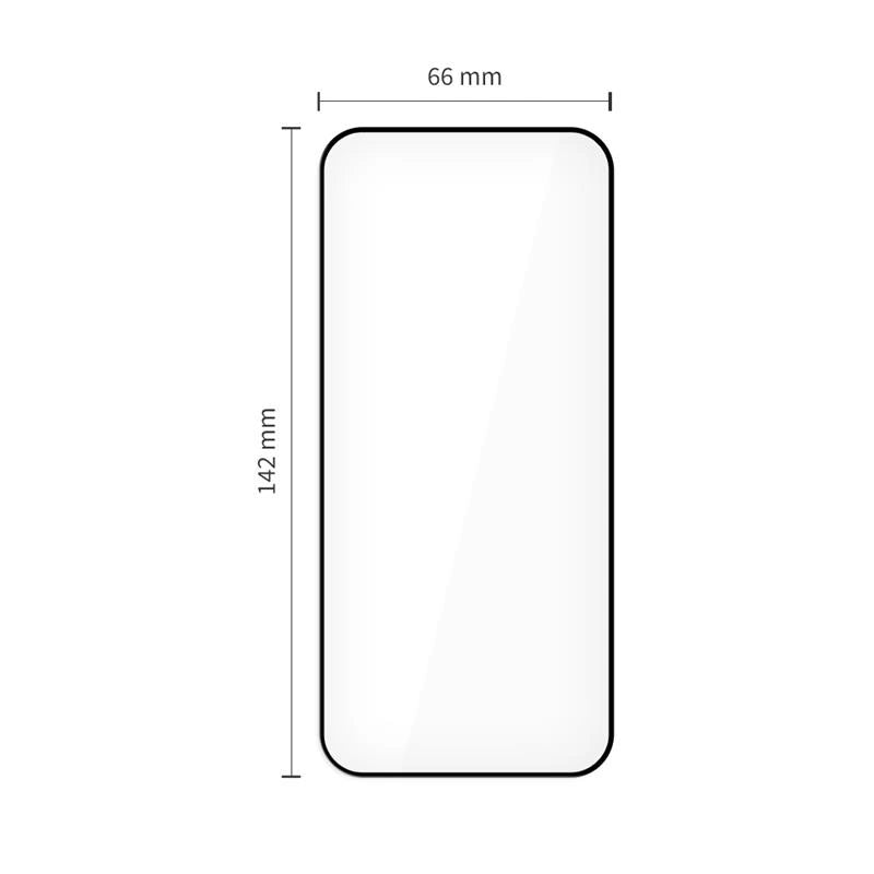 Tech - Protect iPhone 15 Pro - Quick Set+ - Σετ με 2 Full Screen Αντιχαρακτικά Γυαλιά Οθόνης με Οδηγό Τοποθέτησης - Black