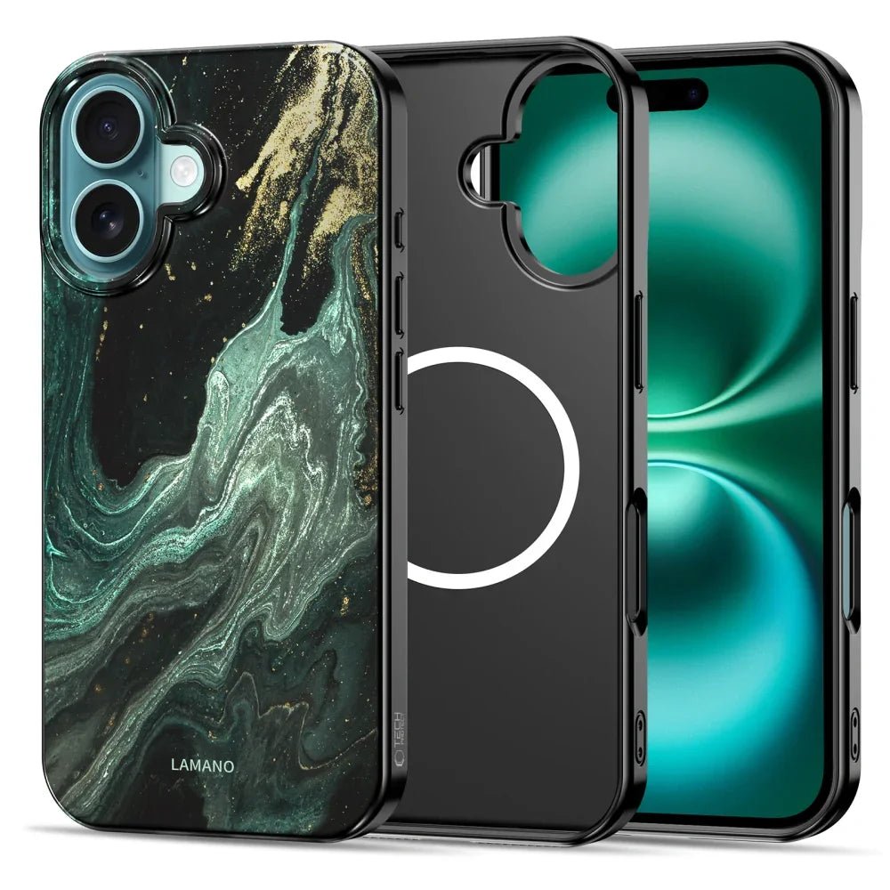 Tech - Protect iPhone 16 - Lamano MagSafe - Σκληρή Θήκη με MagSafe - Verde Aura