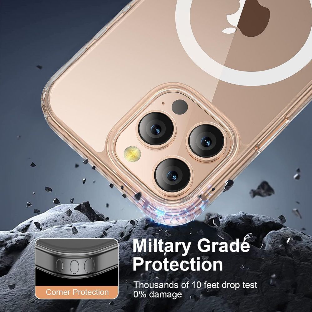 Tech - Protect iPhone 16 Pro - Σκληρή Θήκη με Πλαίσιο Σιλικόνης - Flex MagSafe - Διάφανη