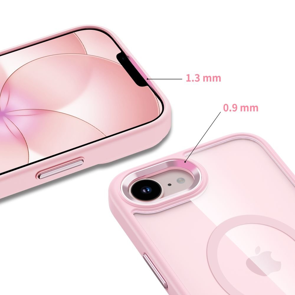 Tech - Protect iPhone 16e / iPhone 17e - Σκληρή Θήκη με Πλαίσιο Σιλικόνης και MagSafe - MagMat MagSafe - Matte Pink