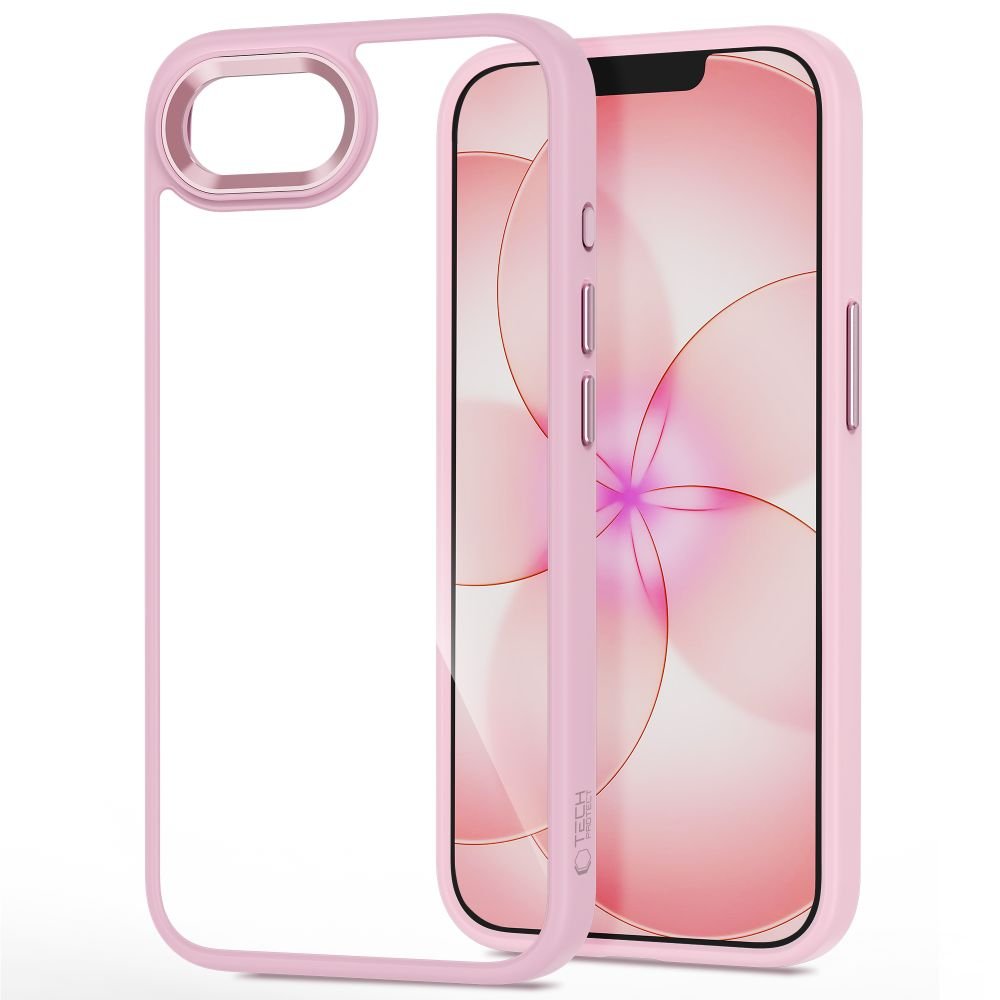 Tech - Protect iPhone 16e / iPhone 17e - Σκληρή Θήκη με Πλαίσιο Σιλικόνης - MagMat - Matte Soft Pink