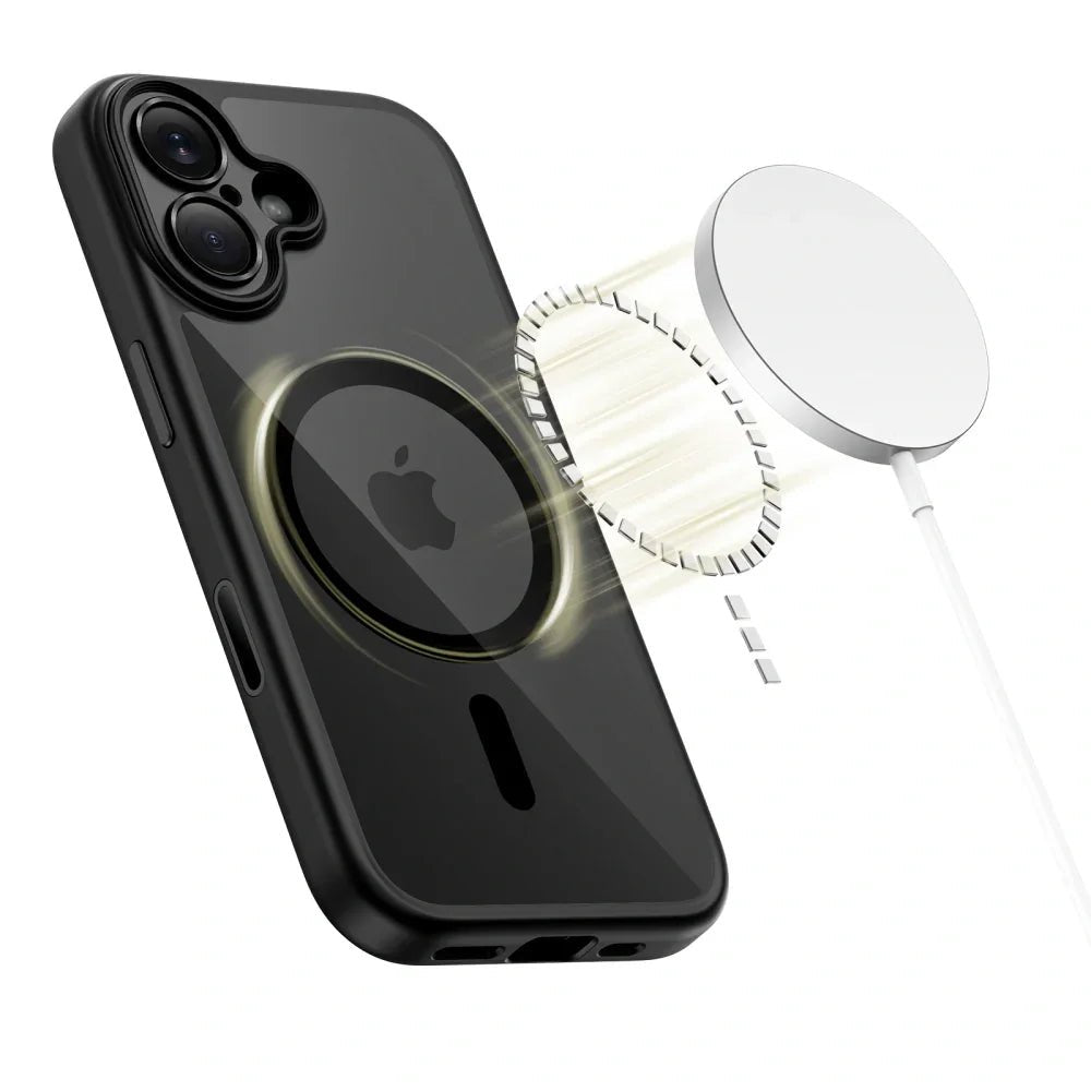 Tech - Protect iPhone 17 - MagPeak MagSafe CC - Σκληρή Θήκη με Πλαίσιο Σιλικόνης - Black / Clear