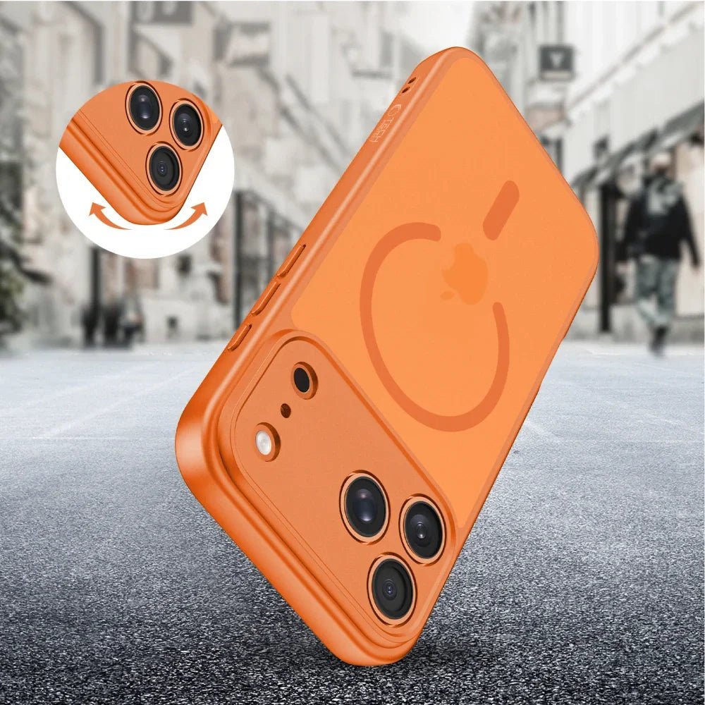 Tech - Protect iPhone 17 Pro BasicMag - Σκληρή Θήκη με Πλαίσιο Σιλικόνης και MagSafe - Matte Cosmic Orange
