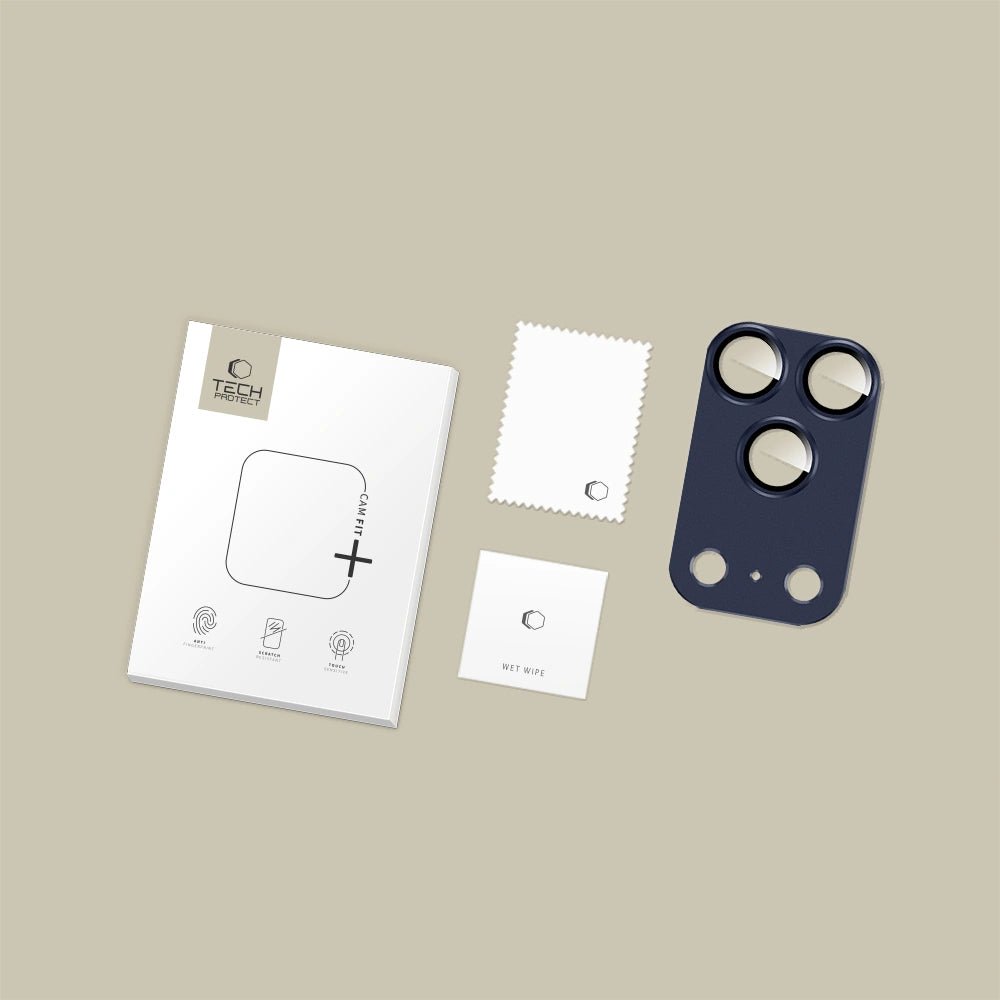 Tech - Protect iPhone 17 Pro - Camfull Fit+ - Προστατευτικό για την Κάμερα με Αντιχαρακτικό Γυαλί - Deep Blue