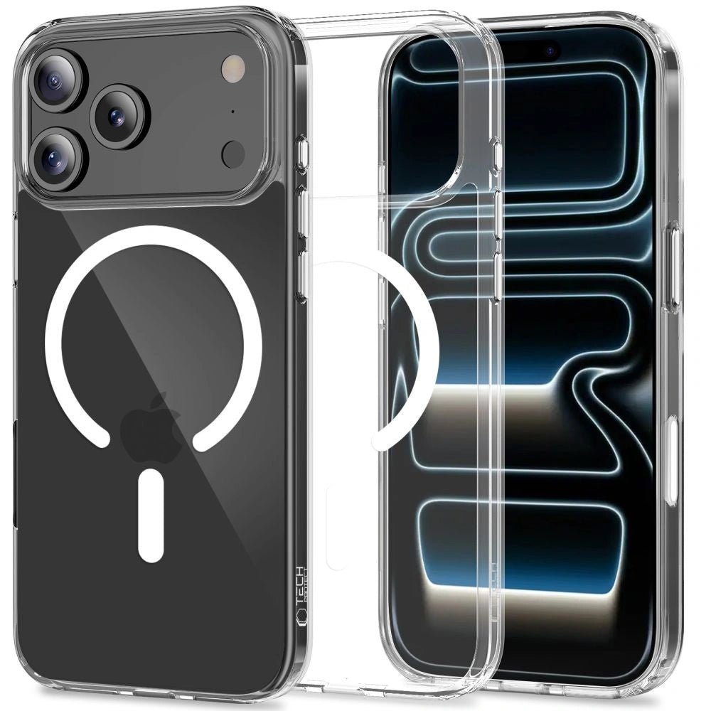 Tech - Protect iPhone 17 Pro - Flexair Hybrid CC MagSafe - Σκληρή Θήκη με Πλαίσιο Σιλικόνης - Clear