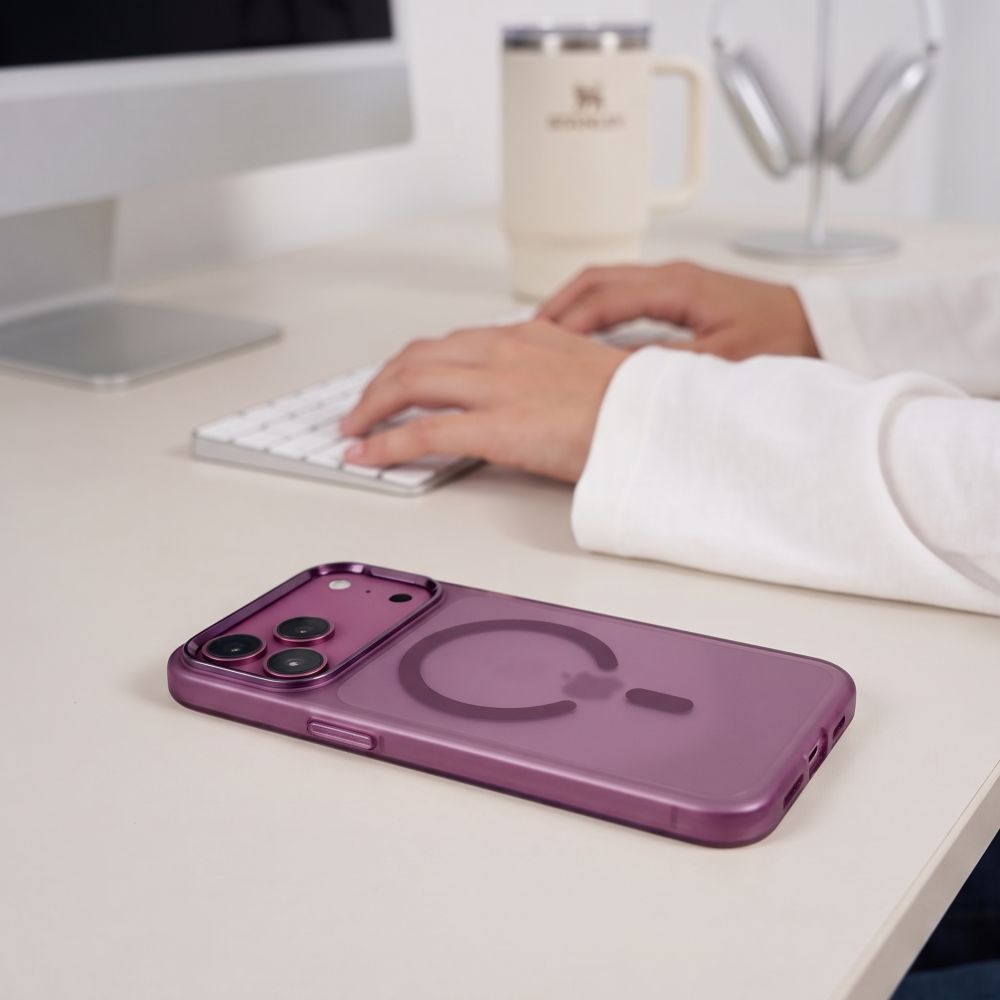 Tech-Protect iPhone 17 Pro / iPhone 18 Pro - Σκληρή Θήκη - MagZero MagSafe - Matte Dark Cherry