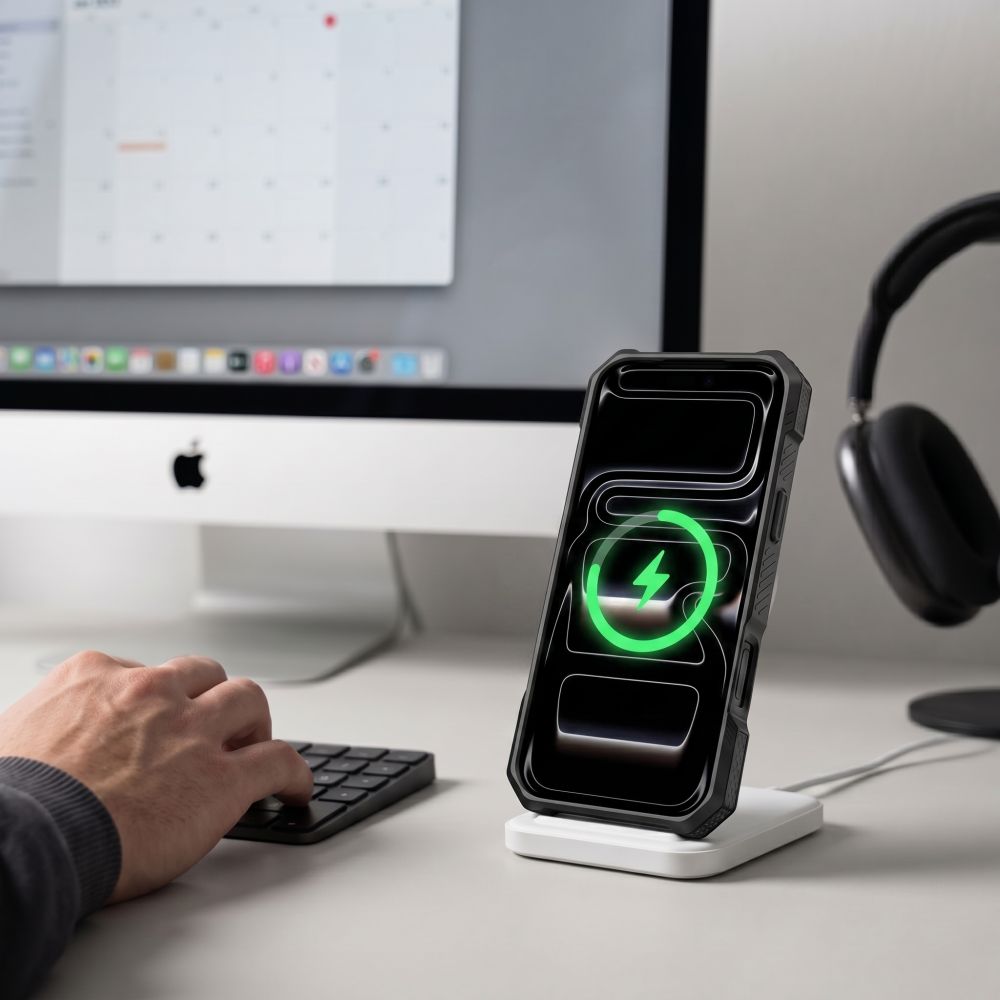 Tech-Protect iPhone 17 Pro / iPhone 18 Pro - Σκληρή Θήκη με Δαχτυλίδι Συγκράτησης / Stand - MagForce MagSafe - Matte Black