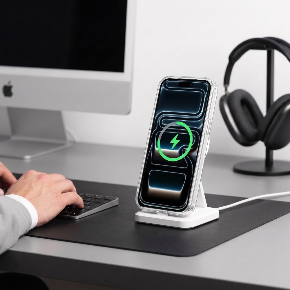 Tech-Protect iPhone 17 Pro / iPhone 18 Pro - Σκληρή Θήκη με Πλαίσιο Σιλικόνης και Stand - Magstand MagSafe CC - Clear