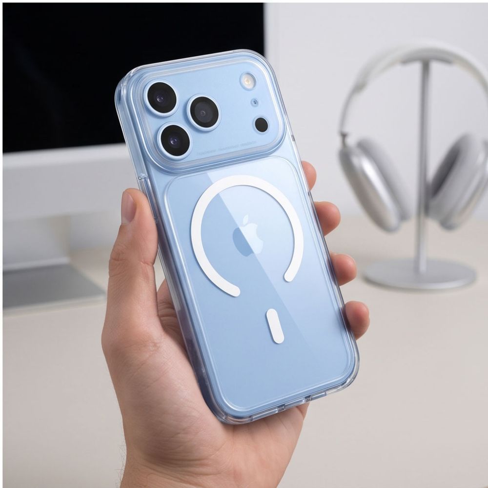 Tech-Protect iPhone 17 Pro / iPhone 18 Pro - Σκληρή Θήκη με Πλαίσιο Σιλικόνης - MagPeak MagSafe CC - Clear