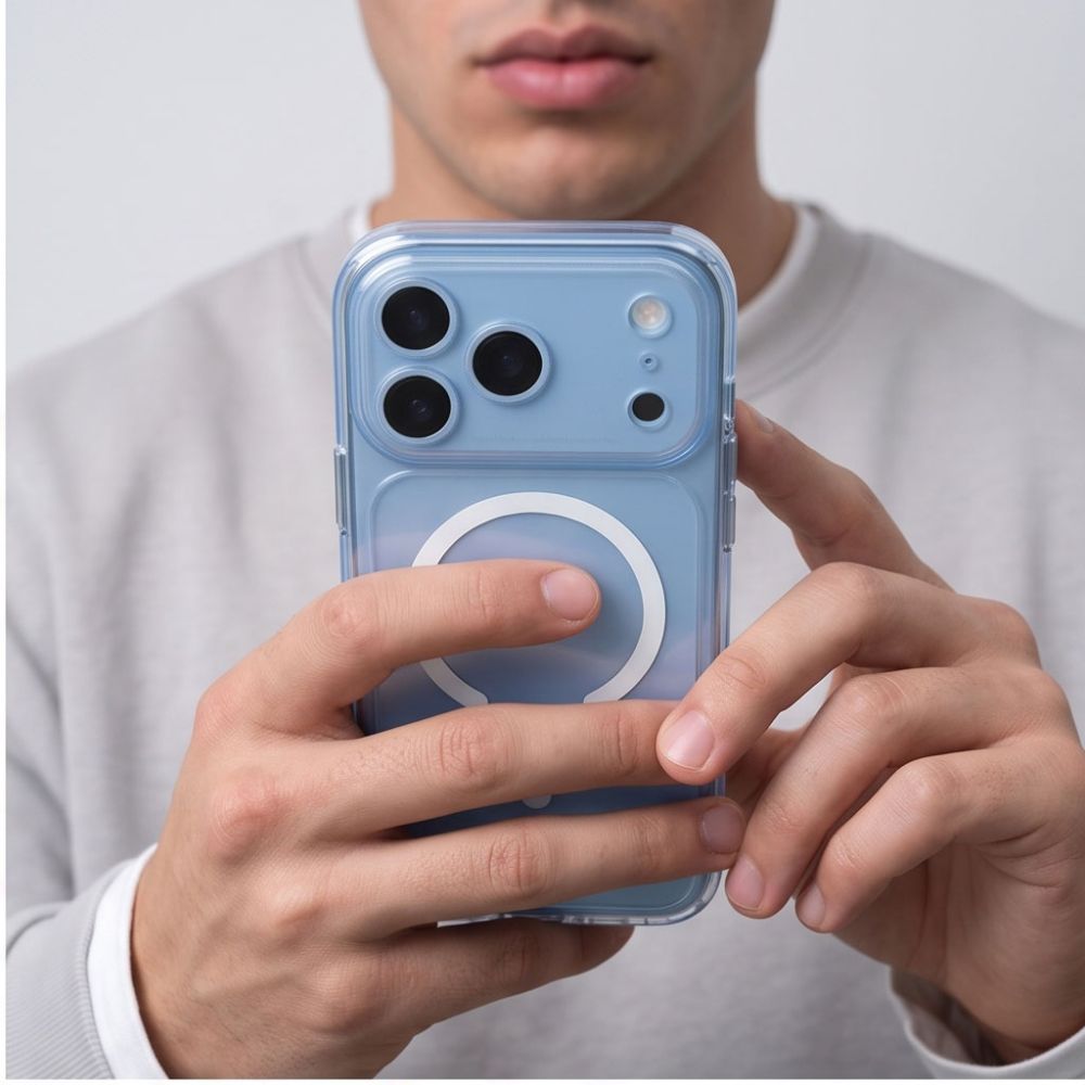 Tech-Protect iPhone 17 Pro / iPhone 18 Pro - Σκληρή Θήκη με Πλαίσιο Σιλικόνης - MagPeak MagSafe CC - Clear