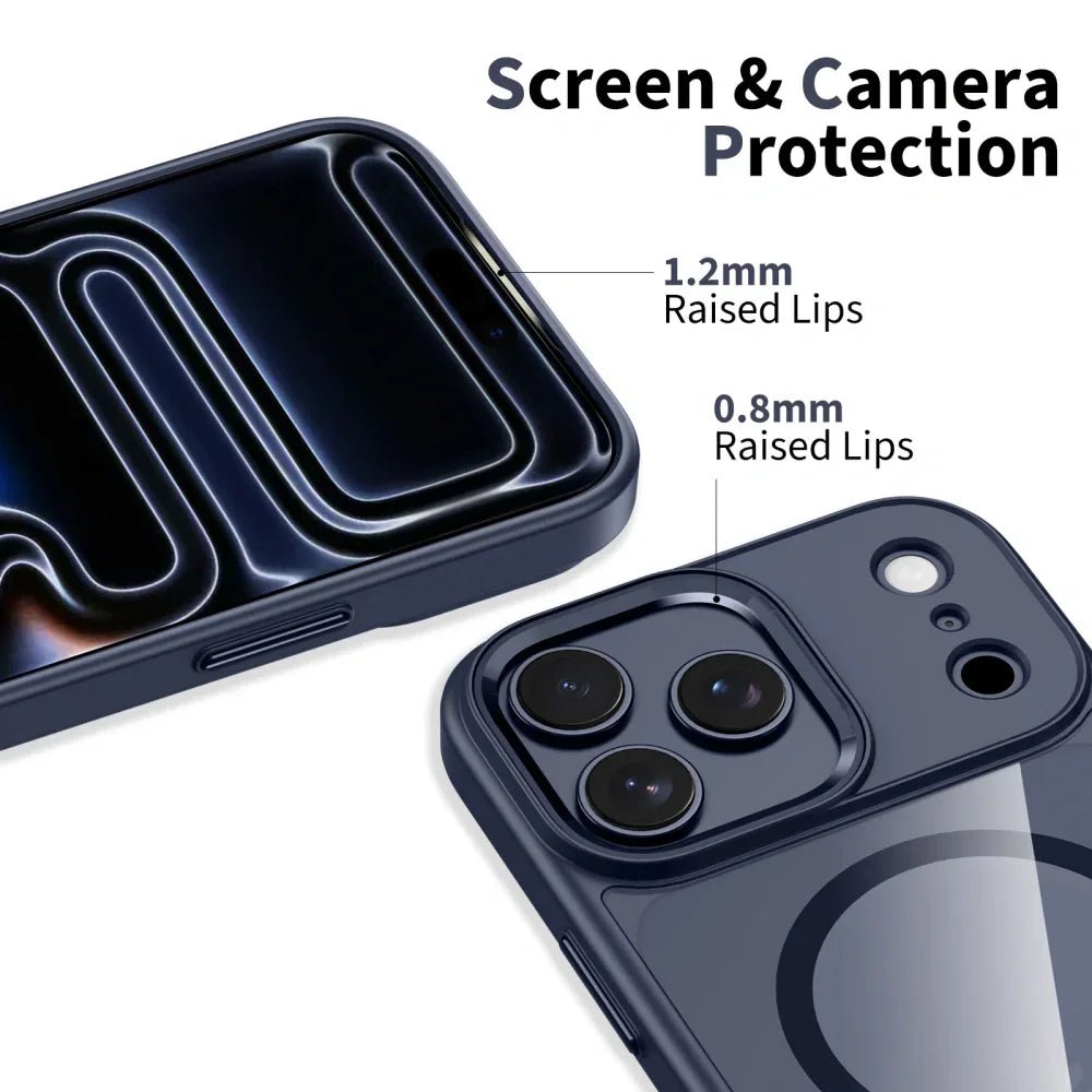 Tech - Protect iPhone 17 Pro - MagMat MagSafe - Σκληρή Θήκη με Πλαίσιο Σιλικόνης και MagSafe - Deep Blue / Clear
