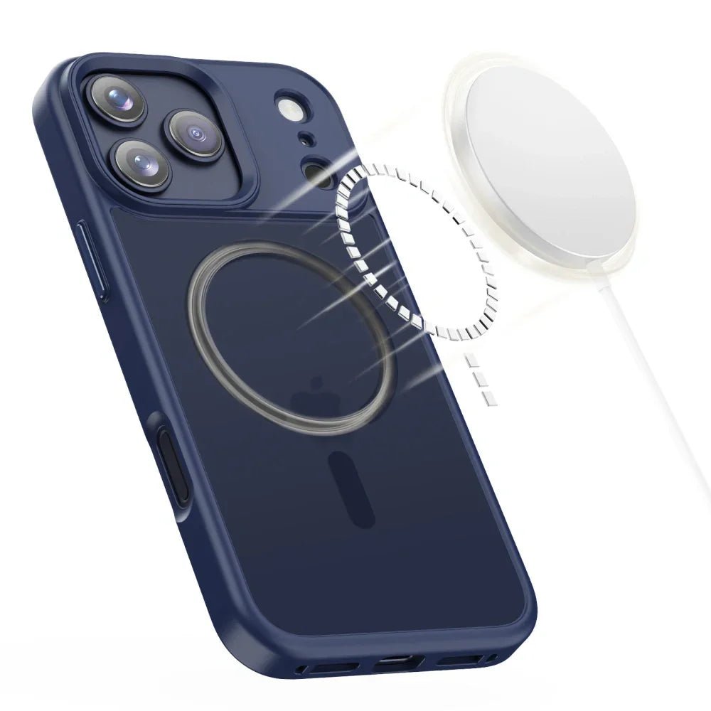 Tech - Protect iPhone 17 Pro - MagMat MagSafe - Σκληρή Θήκη με Πλαίσιο Σιλικόνης και MagSafe - Matte Deep Blue