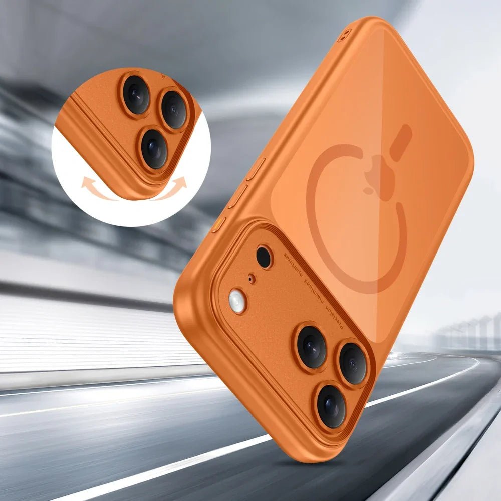 Tech - Protect iPhone 17 Pro - MagPeak MagSafe CC - Σκληρή Θήκη με Πλαίσιο Σιλικόνης - Cosmic Orange / Clear