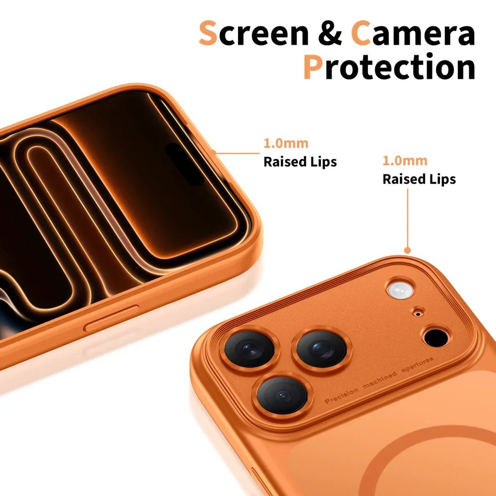 Tech - Protect iPhone 17 Pro - MagPeak MagSafe CC - Σκληρή Θήκη με Πλαίσιο Σιλικόνης - Matte Cosmic Orange